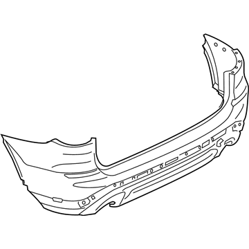 BMW 51-12-7-488-222 Panel, Bumper, Primed, Rear