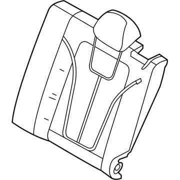 Hyundai 89350-K9000 Pad Assembly-Rear Seat Back, LH