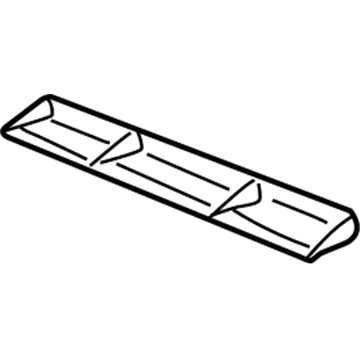 Honda 77335-S9A-A01ZA Mat Assy., Passenger Tray *NH167L* (GRAPHITE BLACK)