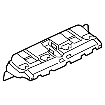 BMW 51-12-7-420-658 MOUNT, BUMPER, REAR CENTER