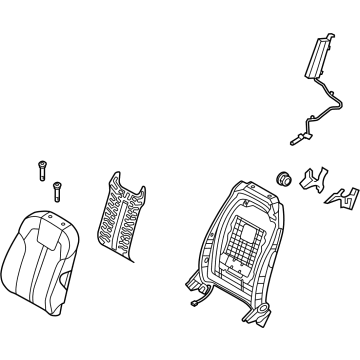 Kia 88400P2010MRL Back Assembly-Fr Seat, RH