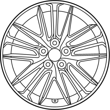 Toyota 42611-06J60 Wheel, Alloy