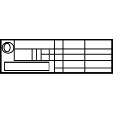 Nissan 99090-1FC0B Placard-Tire Limit