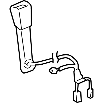 Lexus 73230-50121-A1 Belt Assy, Front Seat Inner, LH