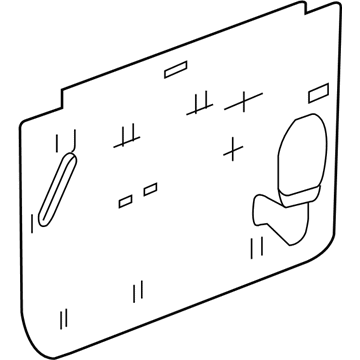 GM 15122615 Deflector Asm-Front Side Door Water
