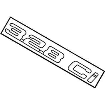 BMW 51-14-8-240-124 Trunk Lid Emblem