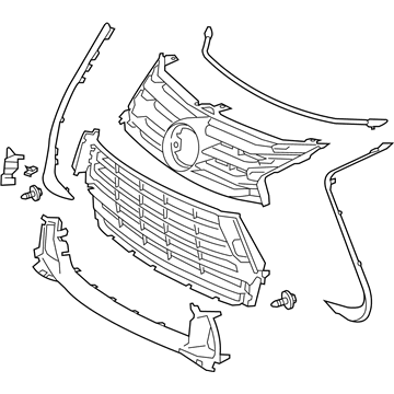 Lexus 53101-30860 Grille Sub-Assy, Radiator