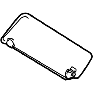 Nissan 96400-9FM0A Passenger Side Sun Visor Assembly