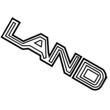 Lexus 75442-60150 Plate, Back Door Name