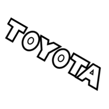 Lexus 75441-60320 Plate, Back Door Name
