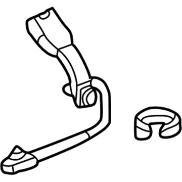 Acura 04813-SZ3-A12ZA Buckle Set, Right Front Seat Belt (Graphite Black)