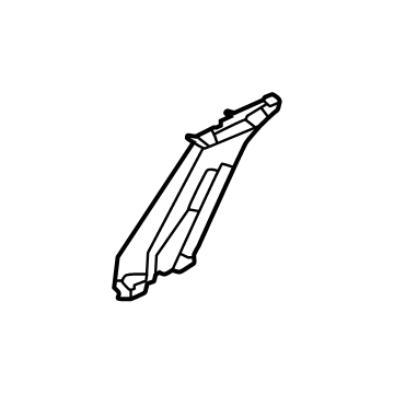 Nissan 76913-6LB0A Garnish-Center Pillar, Upper RH