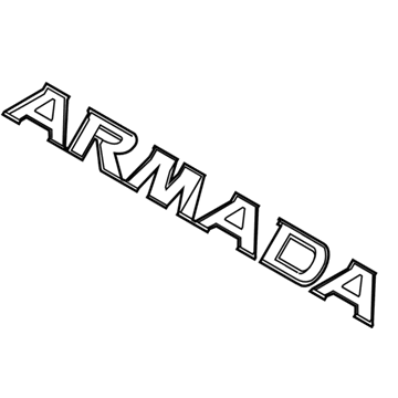 Nissan 90891-5ZW0A Rear Emblem