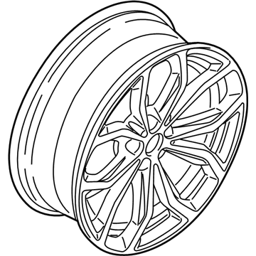 BMW 36-11-6-881-208 Disc Wheel, Light Alloy, Matt Black