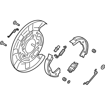 Kia 58250G9550 Packing Rear Brake Assembly