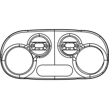 Mopar 1RU92JW4AB Bezel-Heater And A/C Control