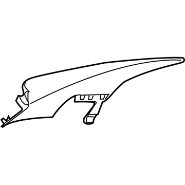 Nissan 76934-JB30A Finisher-Rear Pillar, RH