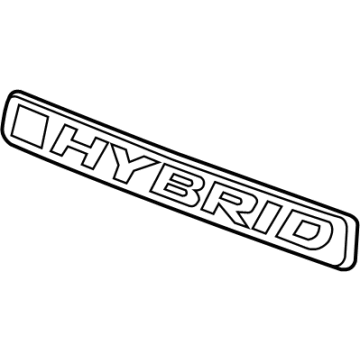 Honda 75723-TPG-A00 Emblem, Rear-Hybrid