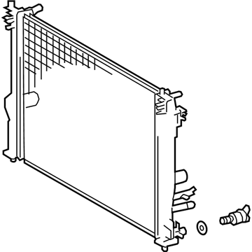 Lexus 16400-F0021 Radiator Assembly Compatible