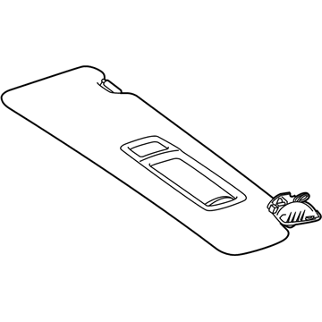 BMW 51-16-7-425-433 Sun Visor With Label, Left