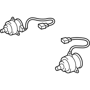 Lexus 16363-75020 MOTOR, COOLING FAN