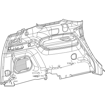 Mopar 6XX07TX7AH PANEL-QUARTER TRIM