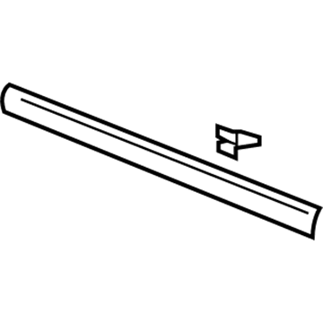 GM 15240390 Molding Asm-Rear Window Lower Garnish *Pewter R