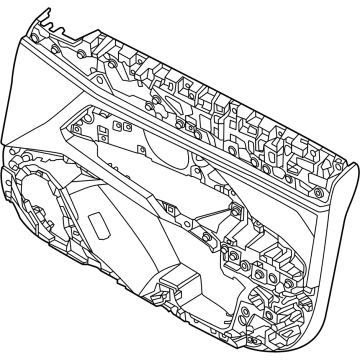 BMW 51-41-5-A42-235 FRONT DOOR TRIM PANEL LEFT