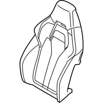 BMW 52-10-8-061-212 Cover For Comfort Backrest, Leather Right