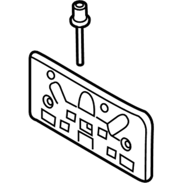 Mopar 68338528AA Bracket-License Plate