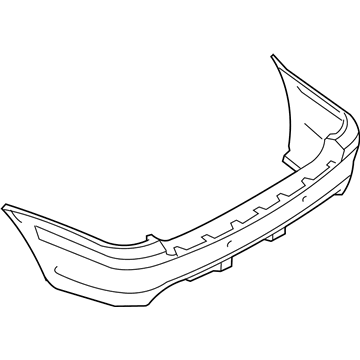 BMW 51-12-7-893-489 Panel, Bumper, Primed, Rear