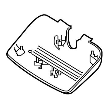 Nissan 284L8-9DJ0A Cover-Lane Camera, RH