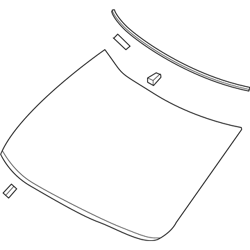 Nissan 72700-9DJ2A Glass - Windshield