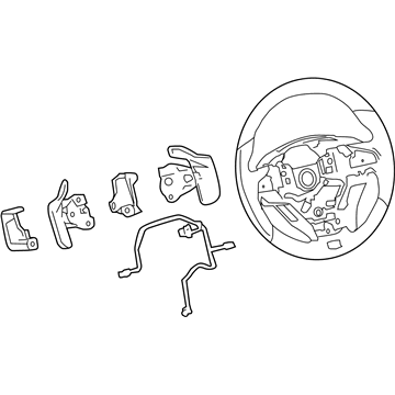 Lexus 45100-30F30-C0 Steering Wheel Assembly
