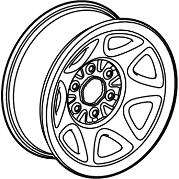 GM 20942021 Wheel Rim-17X8.0J Steel 24Mm 0/S 139.7X6Xm14*Black