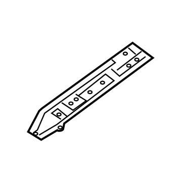 Nissan G4574-3JAMA Reinforce-Anchor Belt, Rear Floor