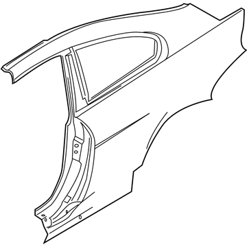 BMW 41-21-7-120-059 Left Rear Side Panel