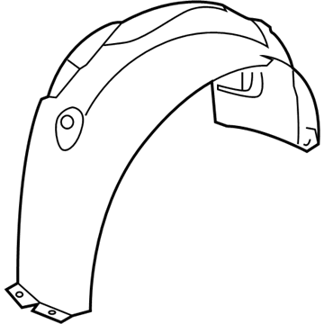 BMW 51-71-7-009-717 Cover, Wheel Housing, Rear Left