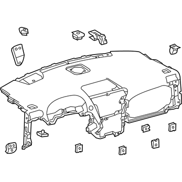 Lexus 55401-48121-C0 Pad Sub-Assembly, Instrument
