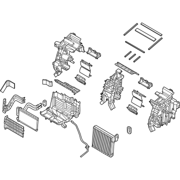 Kia 97205R0000 HEATER & EVAPORATOR