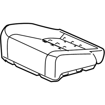 Acura 81331-STX-A01ZA Cover, Passenger Side Middle Seat Cushion Trim (Graphite Black) (Leather)