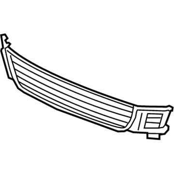Acura 71107-TL0-G00 Grille, Front Bumper (Lower)