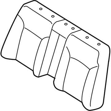 Lexus 71077-53250-C1 Rear Seat Back Cover (For Bench Type)