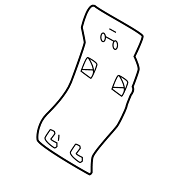 Toyota 79155-0E010 PLATE, NO.1 SEAT BAC