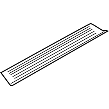 Nissan 76953-ZM75A Plate-Kicking, Rear RH