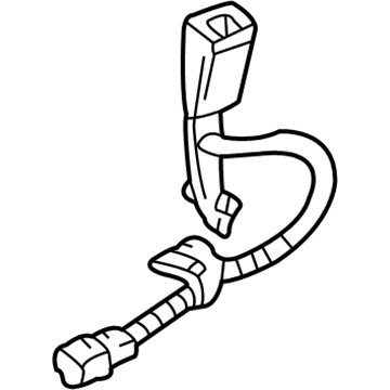 Honda 04816-S82-A01ZB Buckle Set, L. FR. Seat Belt *NH284L* (LIGHT QUARTZ GRAY)