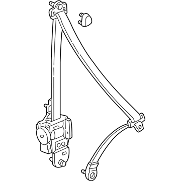 Honda 04818-S82-A01ZC Outer Set, Left Front Seat Belt (Mild Beige)