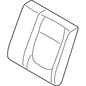 Hyundai 89350-H9750 Pad Assembly-Rear Seat Back, LH