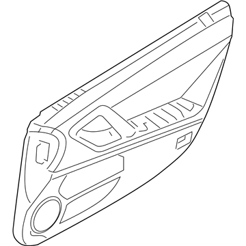 Nissan 80900-39B8A Finisher Assy-Front Door, RH
