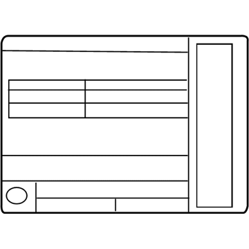 Nissan 14805-7FH0B Label-Emission Control Information